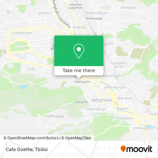 Карта Cafe Goethe