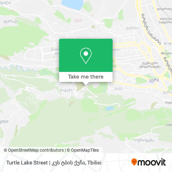 Карта Turtle Lake Street | კუს ტბის ქუჩა