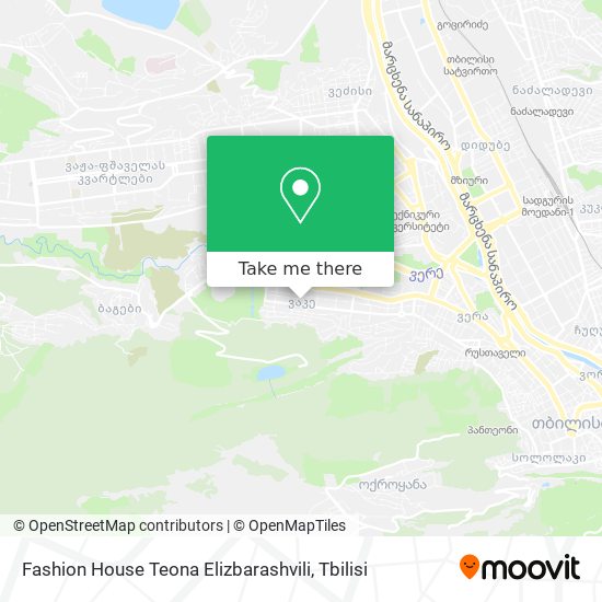 Карта Fashion House Teona Elizbarashvili