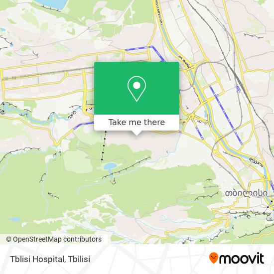 Tblisi Hospital map