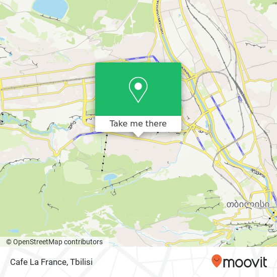 Cafe La France map