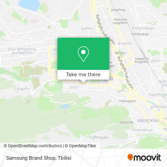 Карта Samsung Brand Shop