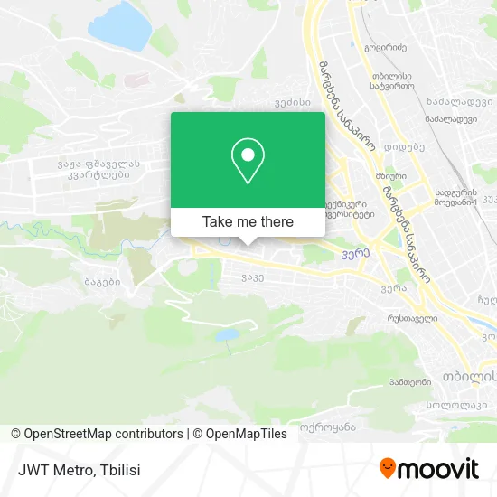 Карта JWT Metro