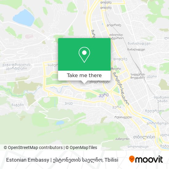 Карта Estonian Embassy | ესტონეთის საელჩო