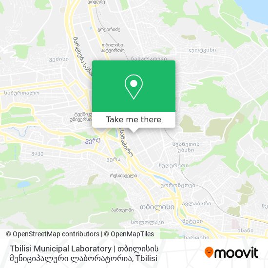 Tbilisi Municipal Laboratory | თბილისის მუნიციპალური ლაბორატორია map