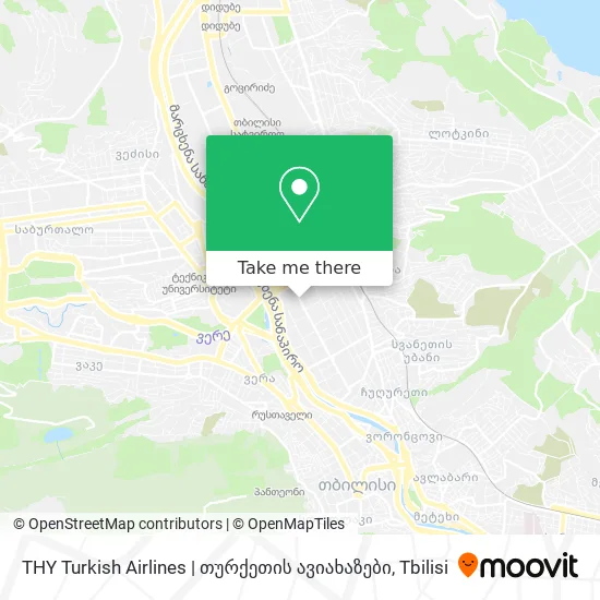 THY Turkish Airlines | თურქეთის ავიახაზები map