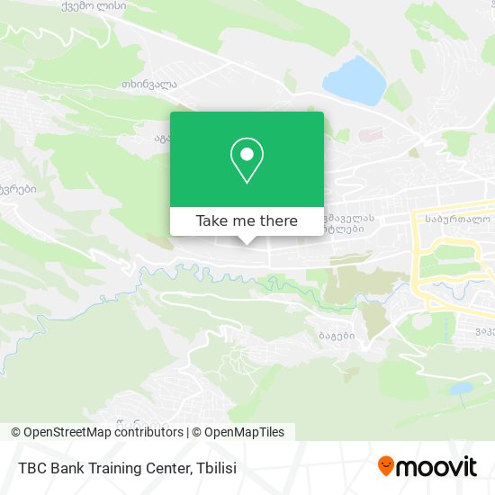 Карта TBC Bank Training Center