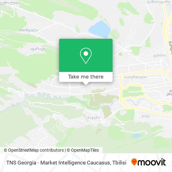 Карта TNS Georgia - Market Intelligence Caucasus