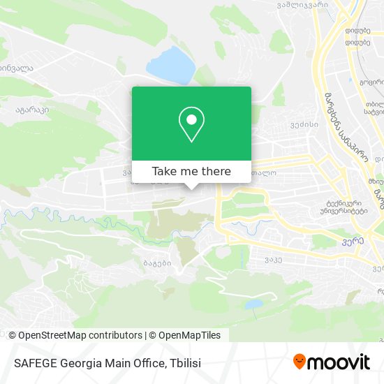 SAFEGE Georgia Main Office map