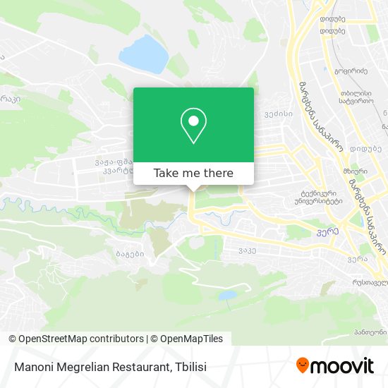 Manoni Megrelian Restaurant map