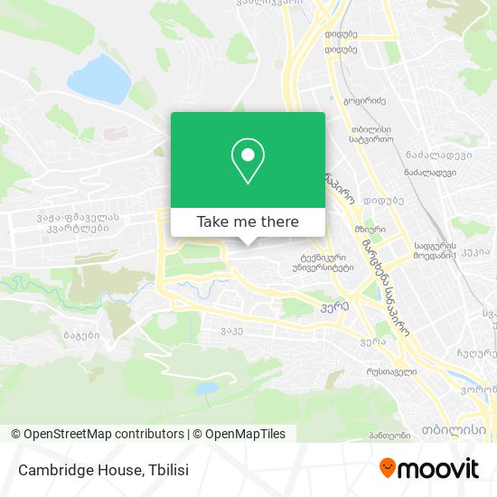 Cambridge House map