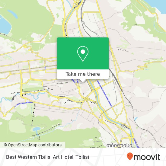Best Western Tbilisi Art Hotel map