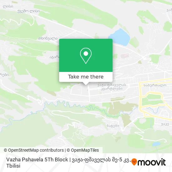 Vazha Pshavela 5Th Block | ვაჟა-ფშაველას მე-5 კვ. map