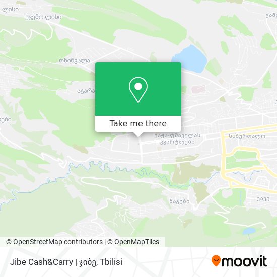 Jibe Cash&Carry | ჯიბე map