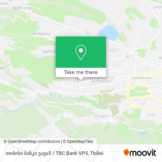 Карта თიბისი ბანკი ვაჟა5 / TBC Bank VP5