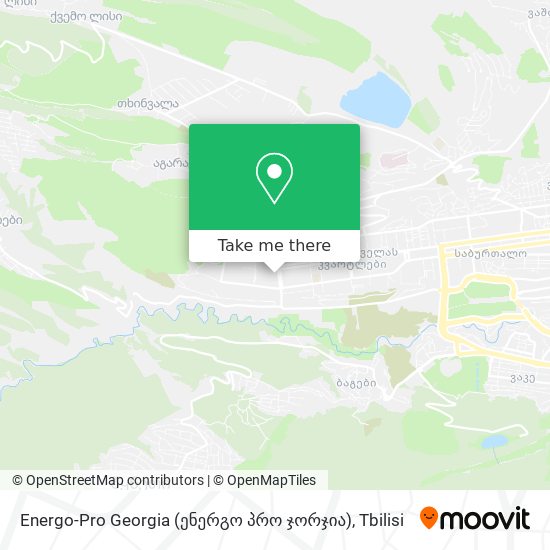 Карта Energo-Pro Georgia (ენერგო პრო ჯორჯია)