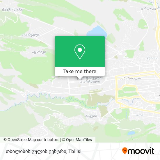 თბილისის გულის ცენტრი map