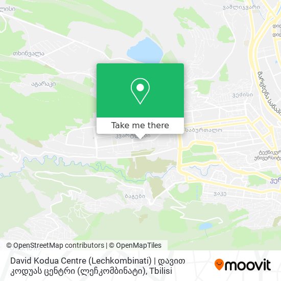 David Kodua Centre (Lechkombinati) | დავით კოდუას ცენტრი (ლეჩკომბინატი) map