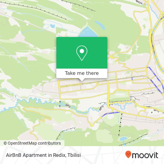 AirBnB Apartment in Redix map