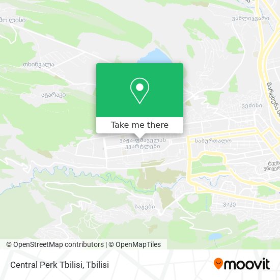 Карта Central Perk Tbilisi