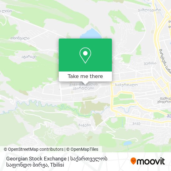 Georgian Stock Exchange | საქართველოს საფონდო ბირჟა map