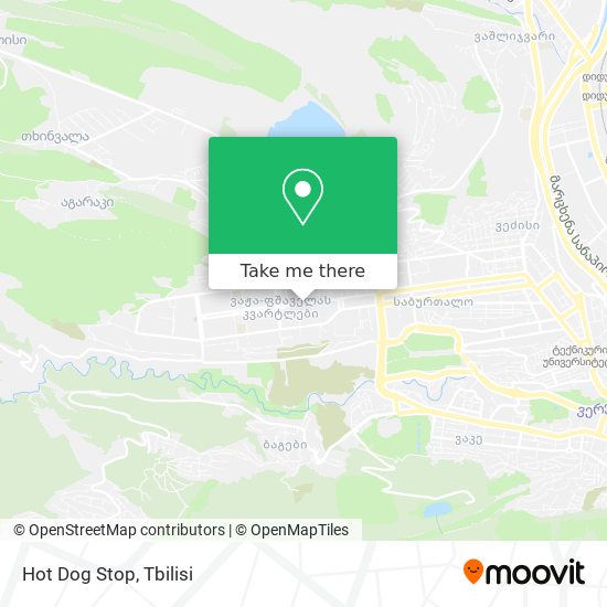 Hot Dog Stop map