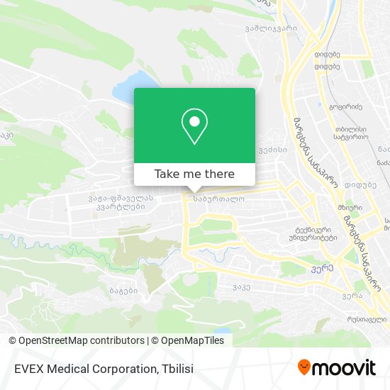 Карта EVEX Medical Corporation