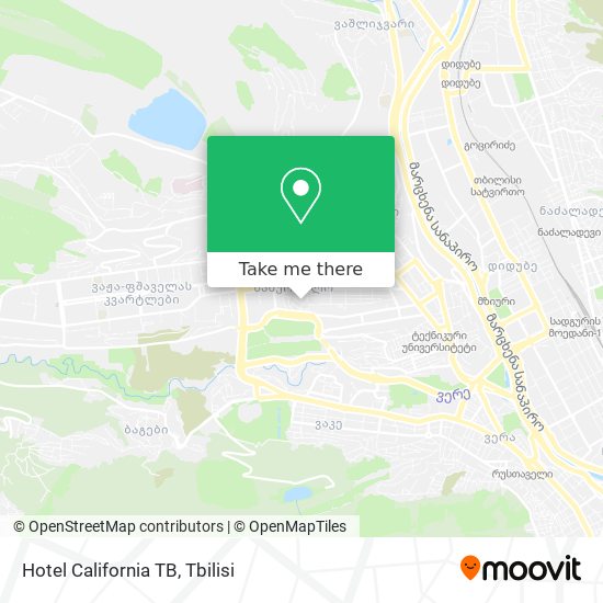 Карта Hotel California TB