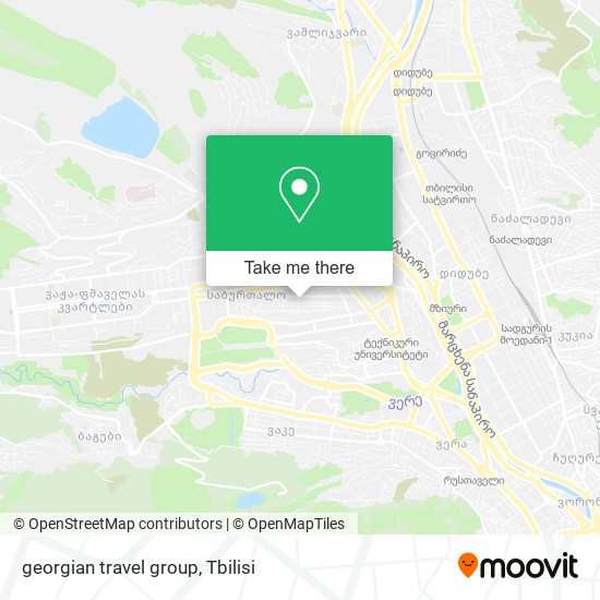 georgian travel group map