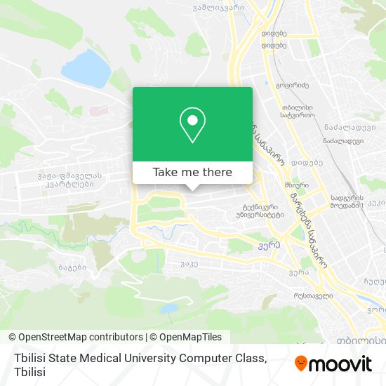 Tbilisi State Medical University Computer Class map