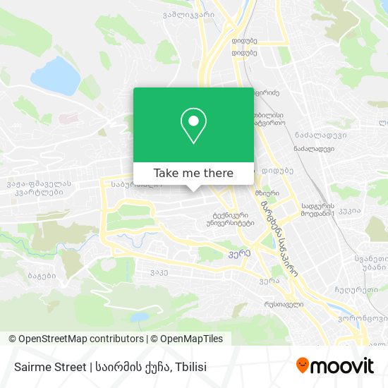 Карта Sairme Street | საირმის ქუჩა