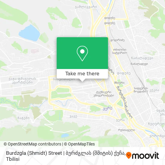 Burdzgla (Shmidt) Street | ბურძგლას (შმიტის) ქუჩა map