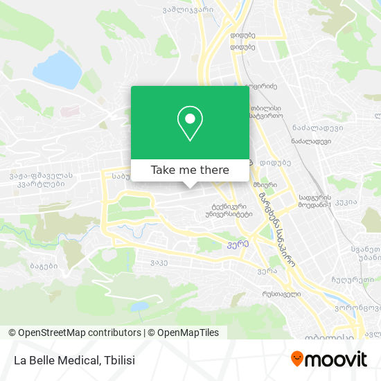 La Belle Medical map
