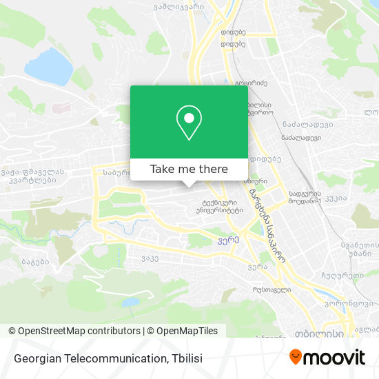 Georgian Telecommunication map