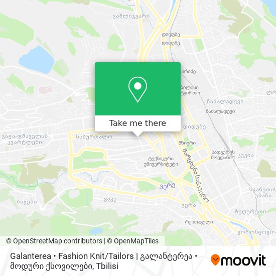 Galanterea • Fashion Knit / Tailors | გალანტერეა • მოდური ქსოვილები map