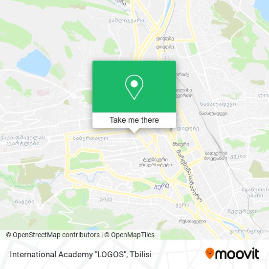Карта International Academy "LOGOS"