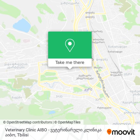 Veterinary Clinic AIBO - ვეტერინარული კლინიკა აიბო map