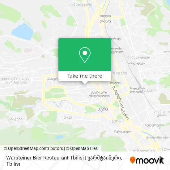 Warsteiner Bier Restaurant Tbilisi | ვარშტაინერი map