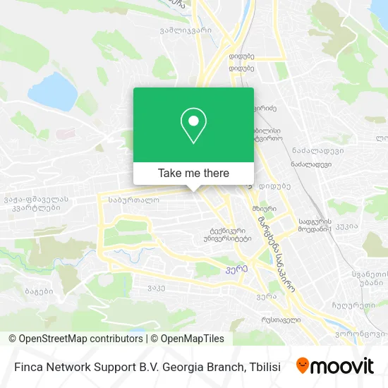Карта Finca Network Support B.V. Georgia Branch