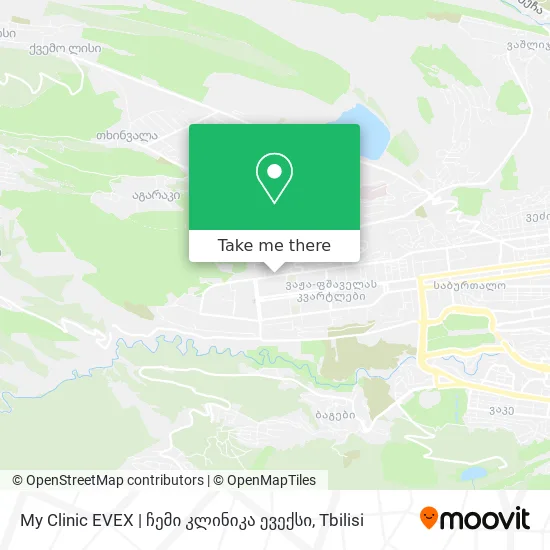 My Clinic EVEX | ჩემი კლინიკა ევექსი map