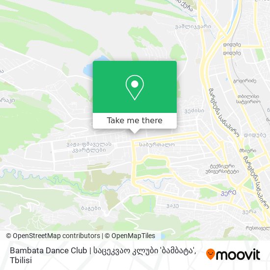 Bambata Dance Club | საცეკვაო კლუბი 'ბამბატა' map