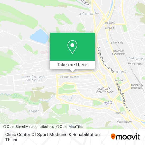 Clinic Center Of Sport Medicine & Rehabilitation map