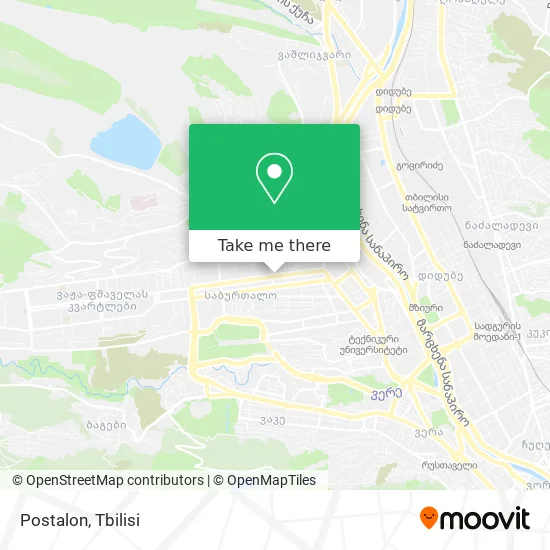 Карта Postalon