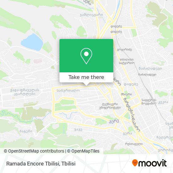 Карта Ramada Encore Tbilisi