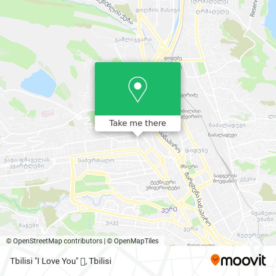 Tbilisi "I Love You" 💘 map