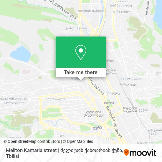 Карта Meliton Kantaria street | მელიტონ ქანთარიას ქუჩა