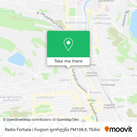 Карта Radio Fortuna | რადიო ფორტუნა FM106,9