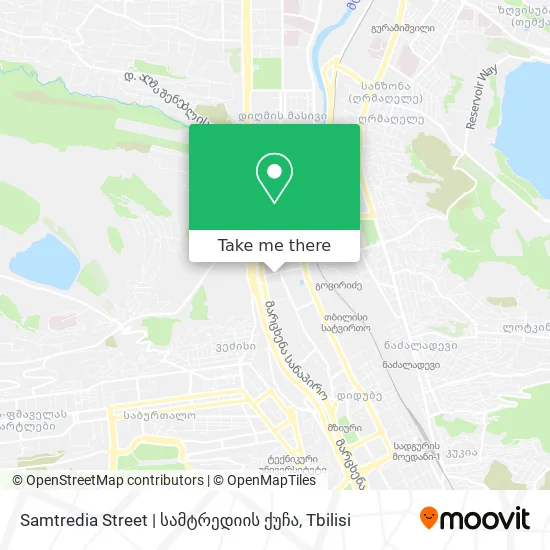 Samtredia Street | სამტრედიის ქუჩა map