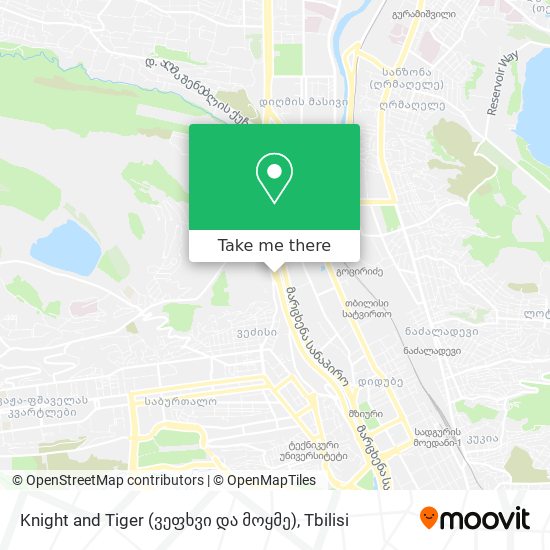 Knight and Tiger (ვეფხვი და მოყმე) map