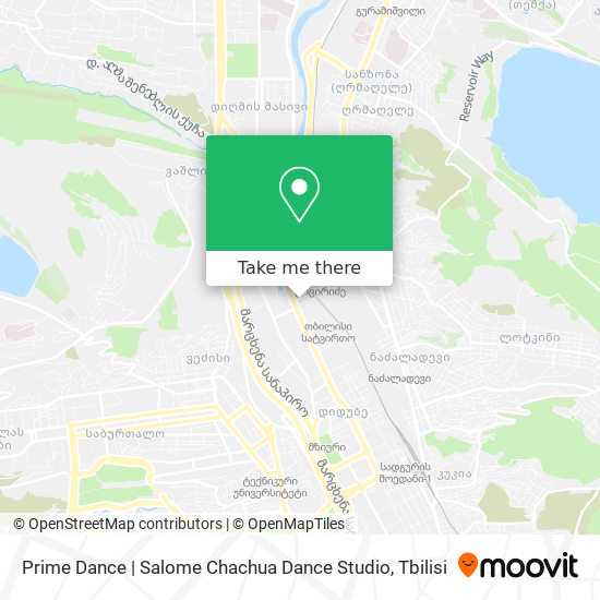 Карта Prime Dance | Salome Chachua Dance Studio